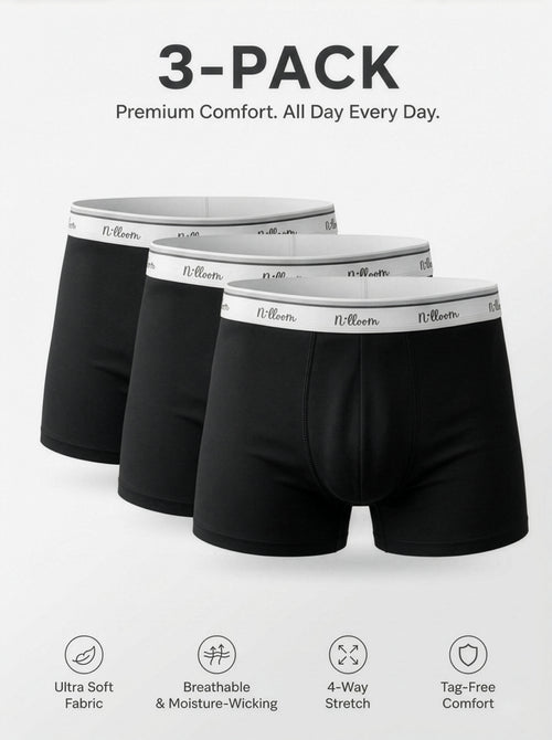 3-PACK Nilloom Egyptian Cotton Boxer