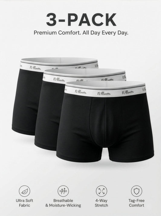 3-PACK Nilloom Egyptian Cotton Boxer